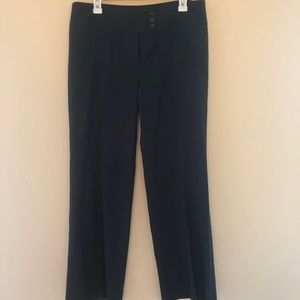 Ann Taylor Curvy black wide leg trousers